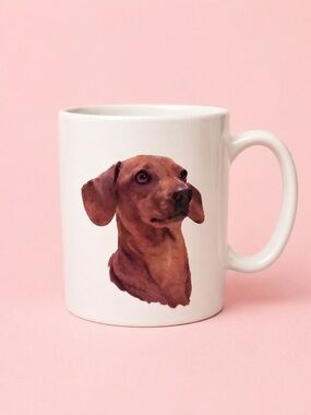 Vintage Y2K Collectible Dachshund Doxie Coffee Mug 16 Oz NEW